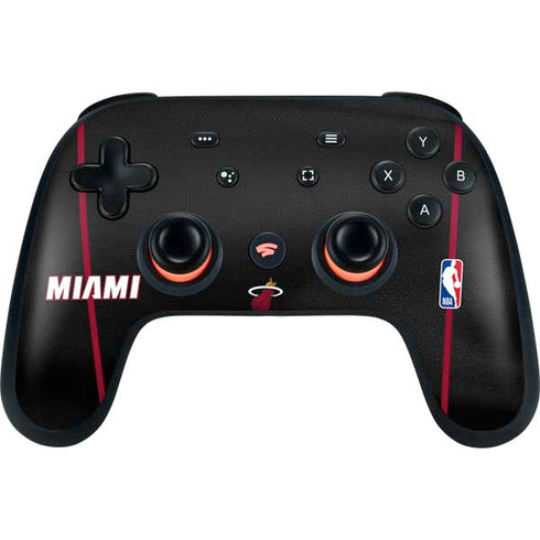 NBA Miami Heat Jersey Google Stadia Controller Skin